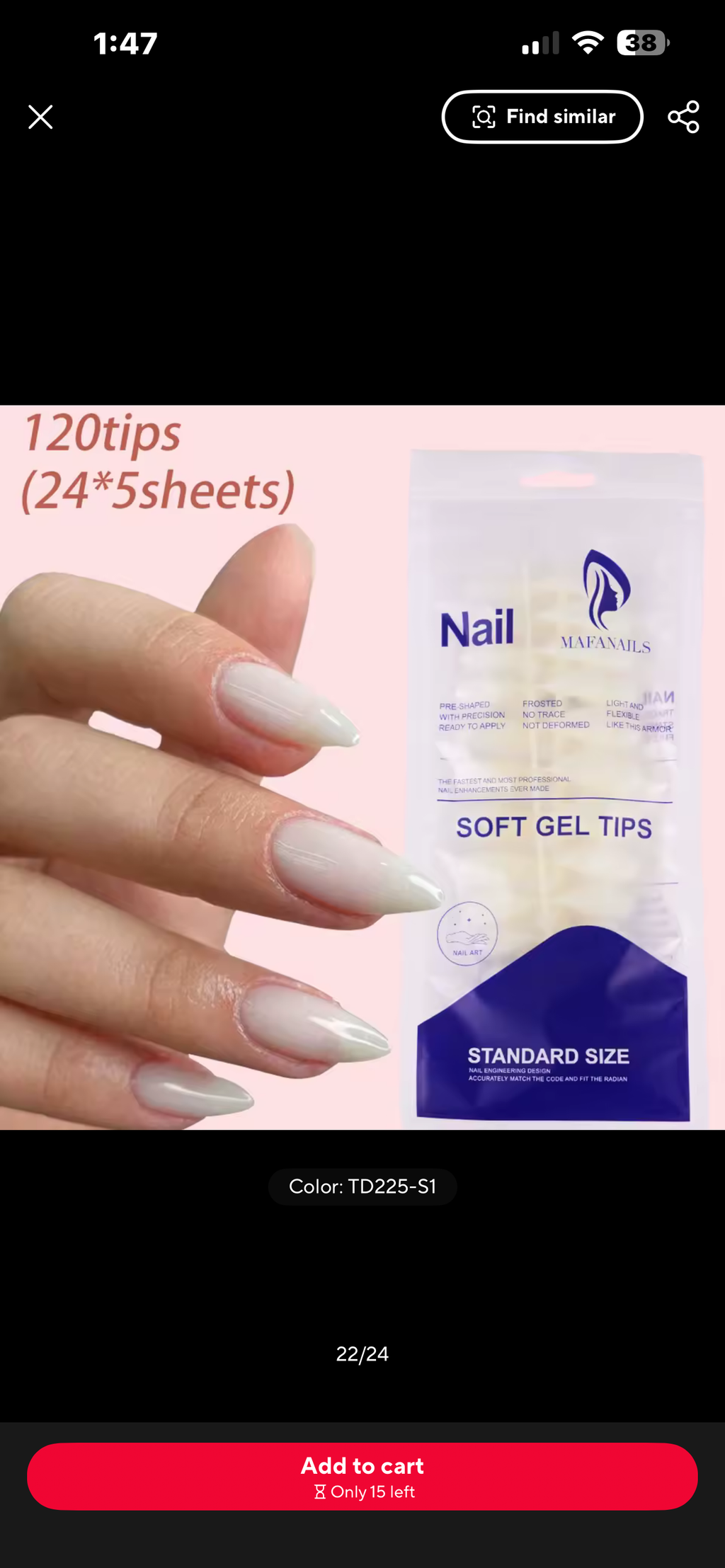 Nails acrylic French