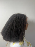 5*5glueless kinky curly 18 inches